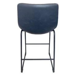 Drake Navy Blue Faux Leather Counter Stool -Family Home Furn Store drake navy blue faux leather counter stool 3