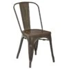 Dublin Metal & Ash Wood Dining Chair -Family Home Furn Store dublin metal ash wood dining chair