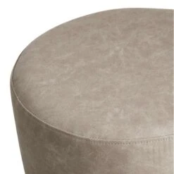 Emmy Ottoman Faux Leather, Grey 7 Emmy Ottoman Faux Leather, Grey -Family Home Furn Store emmy ottoman faux leather grey 2