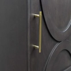 Ezra Dark Brown Cabinet With Gold Handle 10 Ezra Dark Brown Cabinet With Gold Handle -Family Home Furn Store ezra dark brown cabinet with gold handle 2