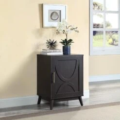 Ezra Dark Brown Cabinet With Gold Handle 12 Ezra Dark Brown Cabinet With Gold Handle -Family Home Furn Store ezra dark brown cabinet with gold handle 4
