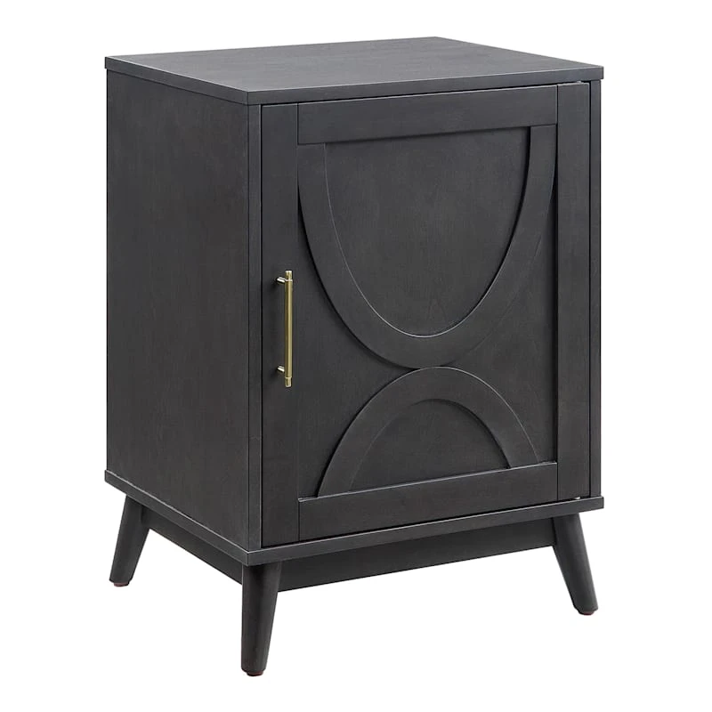 Ezra Dark Brown Cabinet With Gold Handle 3 Ezra Dark Brown Cabinet With Gold Handle