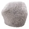Faye Shag Pouf, Grey -Family Home Furn Store faye shag pouf grey