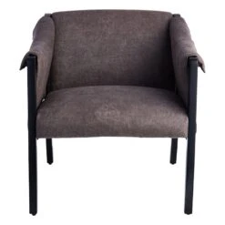 Found & Fable Axl Grey Faux Leather Armchair 12 Found & Fable Axl Grey Faux Leather Armchair -Family Home Furn Store found fable axl grey faux leather armchair 2