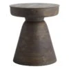 Found & Fable Dark Brown Wood Accent Table -Family Home Furn Store found fable dark brown wood accent table