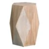 Found & Fable Hexagon Wood Stool Accent Table -Family Home Furn Store found fable hexagon wood stool accent table