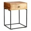 Found & Fable Kayla Mango Wood Nightstand -Family Home Furn Store found fable kayla mango wood nightstand