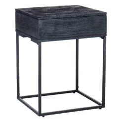 Found & Fable Kayla Rustic Black Nightstand 7 Found & Fable Kayla Rustic Black Nightstand -Family Home Furn Store found fable kayla rustic black nightstand 1