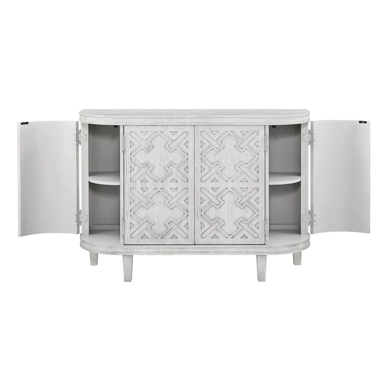 Found & Fable Lena Curved 4-Door Media Cabinet 6 Found & Fable Lena Curved 4-Door Media Cabinet - Image 4