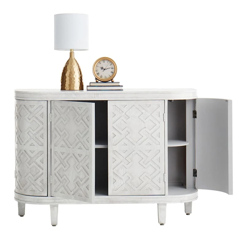 Found & Fable Lena Curved 4-Door Media Cabinet 8 Found & Fable Lena Curved 4-Door Media Cabinet - Image 6