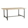 Found & Fable Loggy Wood & Metal Dining Table, 71" -Family Home Furn Store found fable loggy wood metal dining table 71
