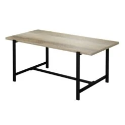 Found & Fable Loggy Wood & Metal Dining Table, 71" -Family Home Furn Store found fable loggy wood metal dining table 71 2