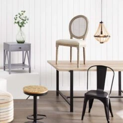 Found & Fable Loggy Wood & Metal Dining Table, 71" -Family Home Furn Store found fable loggy wood metal dining table 71 5