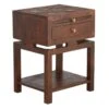 Found & Fable Maddison Chestnut Wood Side Table With Drawer -Family Home Furn Store found fable maddison chestnut wood side table with drawer