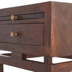 Found & Fable Maddison Chestnut Wood Side Table With Drawer -Family Home Furn Store found fable maddison chestnut wood side table with drawer 4