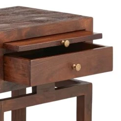 Found & Fable Maddison Chestnut Wood Side Table With Drawer -Family Home Furn Store found fable maddison chestnut wood side table with drawer 6