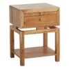 Found & Fable Maddison Natural Wood Side Table With Drawer -Family Home Furn Store found fable maddison natural wood side table with drawer