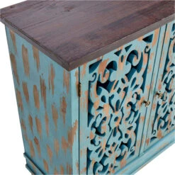 Found & Fable Northfield 3-Door Distressed Cabinet -Family Home Furn Store found fable northfield 3 door distressed cabinet 3