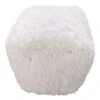 Found & Fable Sammy Shag Pouf, Ivory -Family Home Furn Store found fable sammy shag pouf ivory