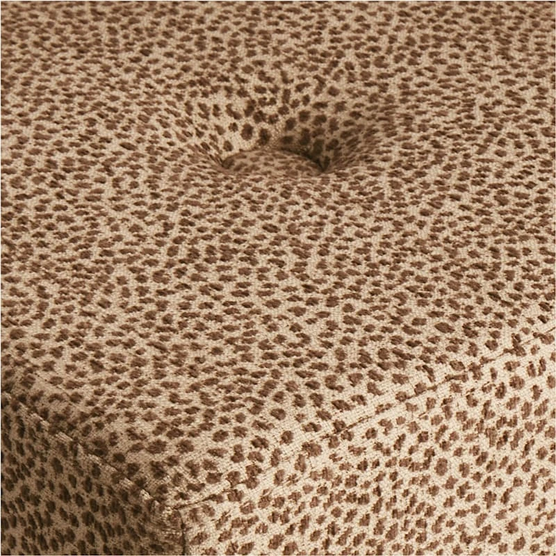 Found & Fable Spot Ottoman, Brown 4 Found & Fable Spot Ottoman, Brown - Image 2