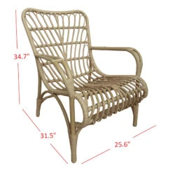 Found & Fable Tahiti Wicker Outdoor Lounge Chair -Family Home Furn Store found fable tahiti wicker outdoor lounge chair 5
