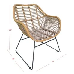 Found & Fable Wates All-Weather Natural Wicker Outdoor Chair -Family Home Furn Store found fable wates all weather natural wicker outdoor chair 6