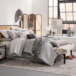 Found & Fable Zuri Cream & Black Tufted Bench 23 Found & Fable Zuri Cream & Black Tufted Bench -Family Home Furn Store found fable zuri cream black tufted bench 10