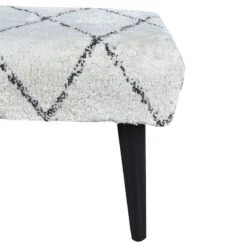 Found & Fable Zuri Cream & Black Tufted Bench 17 Found & Fable Zuri Cream & Black Tufted Bench -Family Home Furn Store found fable zuri cream black tufted bench 4