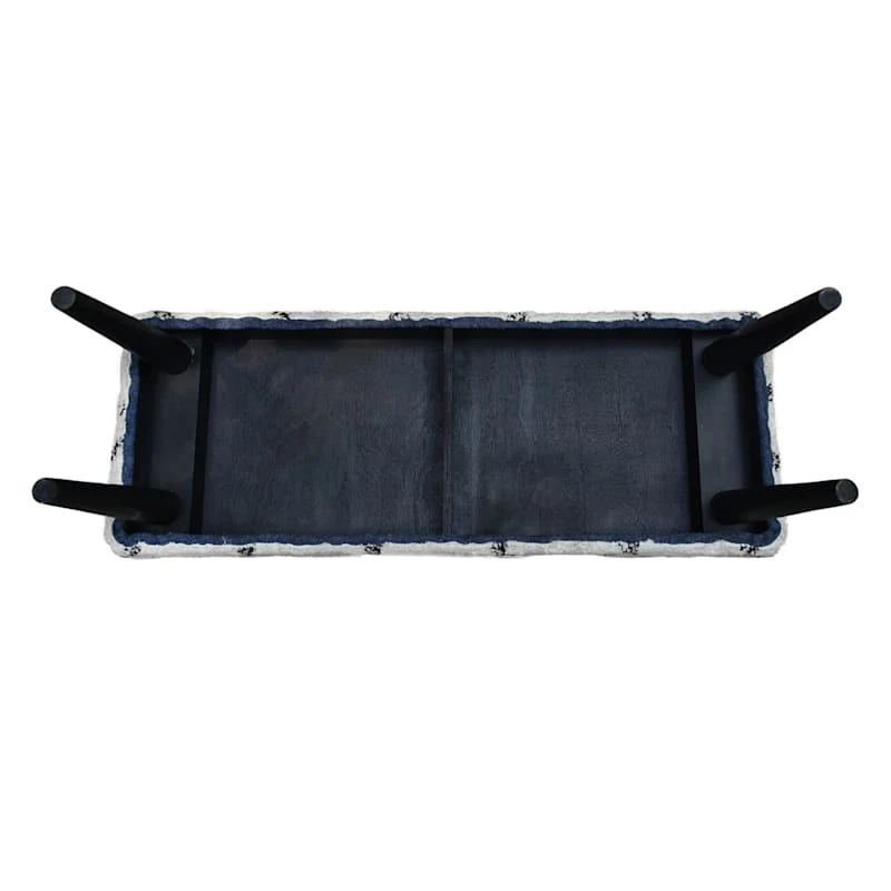 Found & Fable Zuri Cream & Black Tufted Bench 10 Found & Fable Zuri Cream & Black Tufted Bench - Image 8