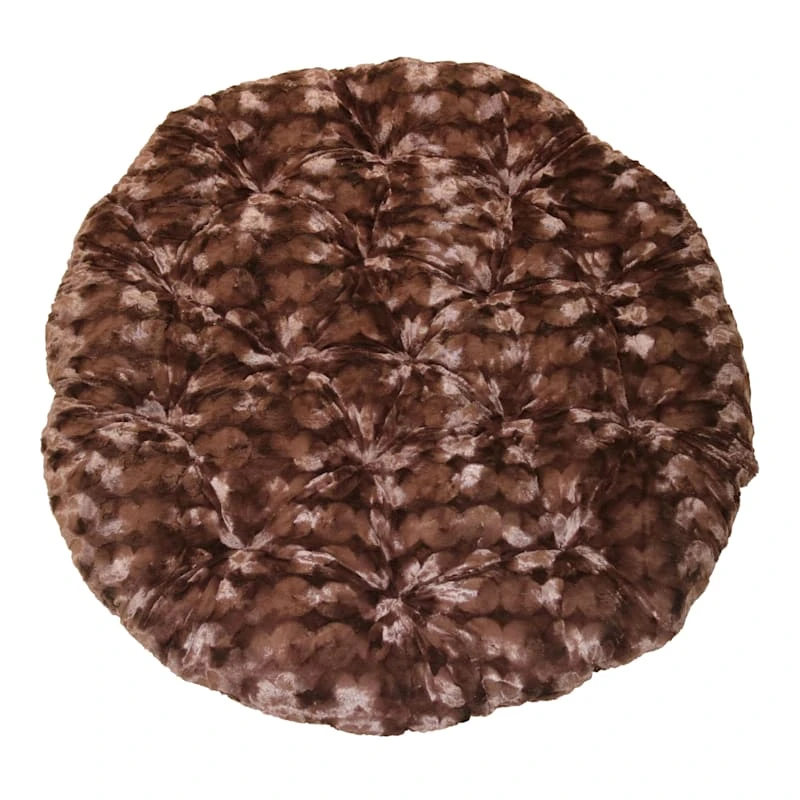 Fuzzy Papasan Cushion, Chocolate 3 Fuzzy Papasan Cushion, Chocolate
