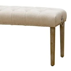 Grace Mitchell Bailey Tufted Bench With Ring Accents -Family Home Furn Store grace mitchell bailey tufted bench with ring accents 3
