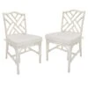 Grace Mitchell Set Of 2 Dana White Rattan Dining Chair 2 Grace Mitchell Set Of 2 Dana White Rattan Dining Chair -Family Home Furn Store grace mitchell set of 2 dana white rattan dining chair