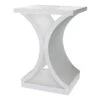 GREENWICH CURVED END TABLE WHT -Family Home Furn Store greenwich curved end table wht