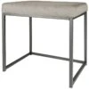 Grey Rectangle Vanity Stool -Family Home Furn Store grey rectangle vanity stool