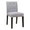 Grey Tufted Dining Chair