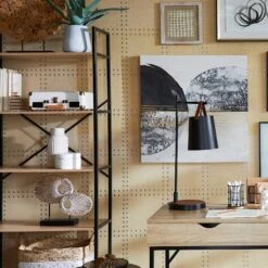 Honeybloom 4-Tier Burnaby Wood & Metal Shelf 16 Honeybloom 4-Tier Burnaby Wood & Metal Shelf -Family Home Furn Store honeybloom 4 tier burnaby wood metal shelf 6