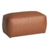 Honeybloom Beau Cognac Faux Leather Bench