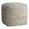 Honeybloom Black & Cream Pouf -Family Home Furn Store honeybloom black cream pouf