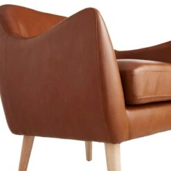 Honeybloom Braxton Faux Leather Chair -Family Home Furn Store honeybloom braxton faux leather chair 3
