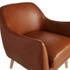 Honeybloom Braxton Faux Leather Chair -Family Home Furn Store honeybloom braxton faux leather chair 4