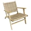 Honeybloom Delia All-Weather Wicker & Acacia Wood Outdoor Lounge Chair 2 Honeybloom Delia All-Weather Wicker & Acacia Wood Outdoor Lounge Chair -Family Home Furn Store honeybloom delia all weather wicker acacia wood outdoor lounge chair