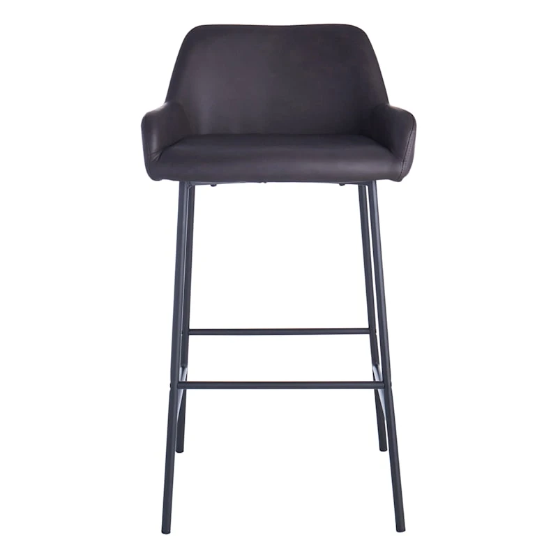 Honeybloom Destin Barstool, Dark Brown 5 Honeybloom Destin Barstool, Dark Brown - Image 3