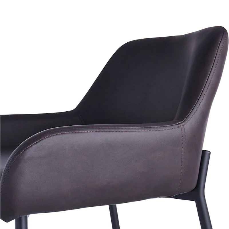 Honeybloom Destin Barstool, Dark Brown 6 Honeybloom Destin Barstool, Dark Brown - Image 4