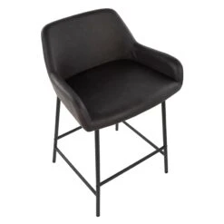 Honeybloom Destin Counter Stool, Dark Brown -Family Home Furn Store honeybloom destin counter stool dark brown 5