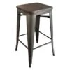 Honeybloom Ennis Metal Counter Stool, 24" -Family Home Furn Store honeybloom ennis metal counter stool 24