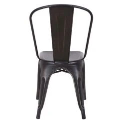Honeybloom Idris Black Metal Dining Chair -Family Home Furn Store honeybloom idris black metal dining chair 4