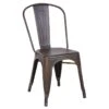 Honeybloom Idris Bronze Metal Dining Chair -Family Home Furn Store honeybloom idris bronze metal dining chair