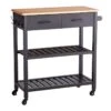 Honeybloom Kaden Kitchen Cart -Family Home Furn Store honeybloom kaden kitchen cart