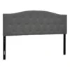 Honeybloom Kane Grey Tufted Headboard, King -Family Home Furn Store honeybloom kane grey tufted headboard king