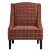 Honeybloom Kayson Paprika Plaid Accent Chair 1 Honeybloom Kayson Paprika Plaid Accent Chair -Family Home Furn Store honeybloom kayson paprika plaid accent chair